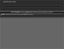 Tablet Screenshot of pointerior.com